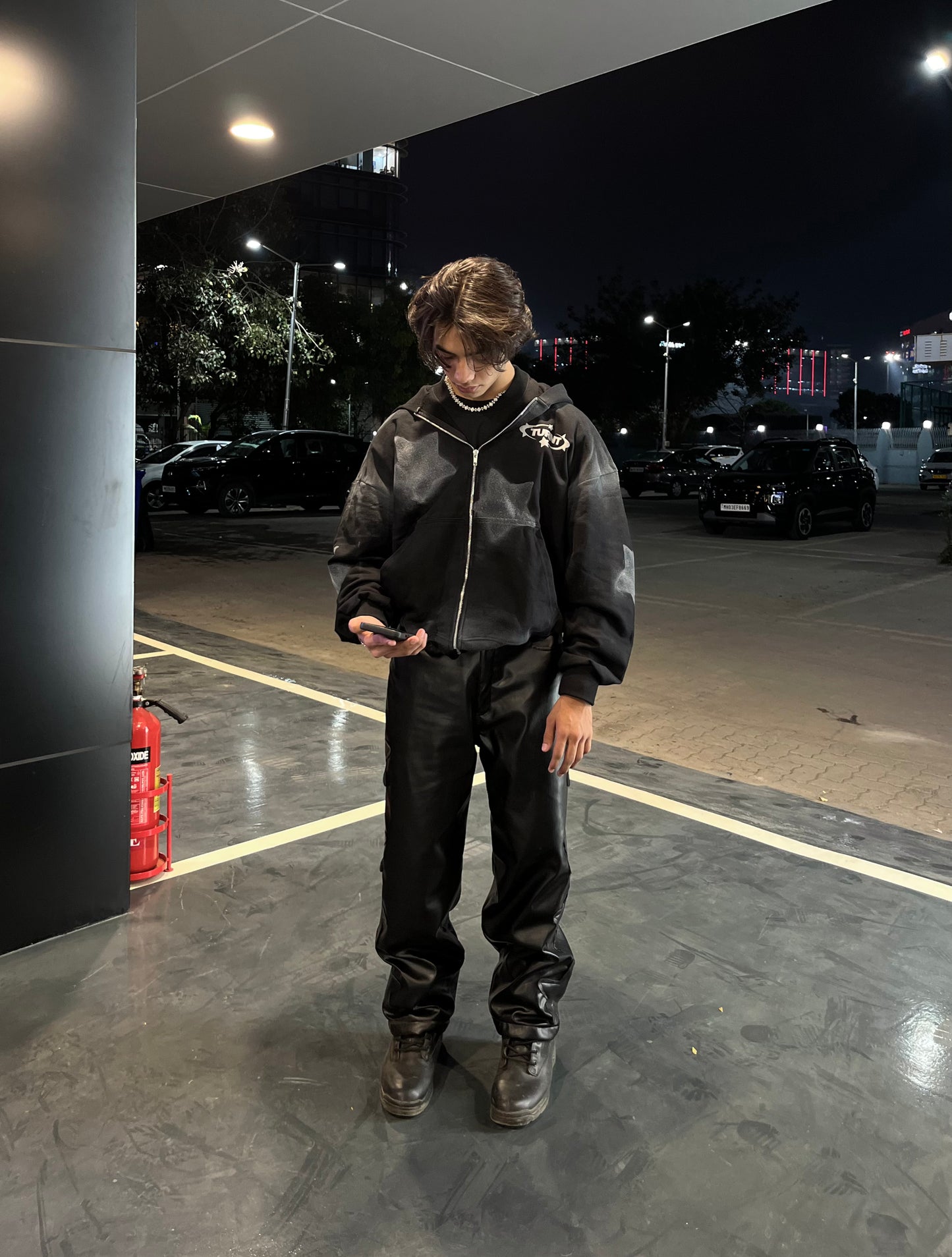 STAR LEATHER PANTS