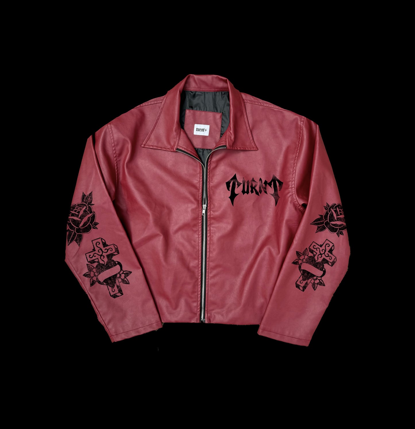 EA MAROON CROPPED JACKET