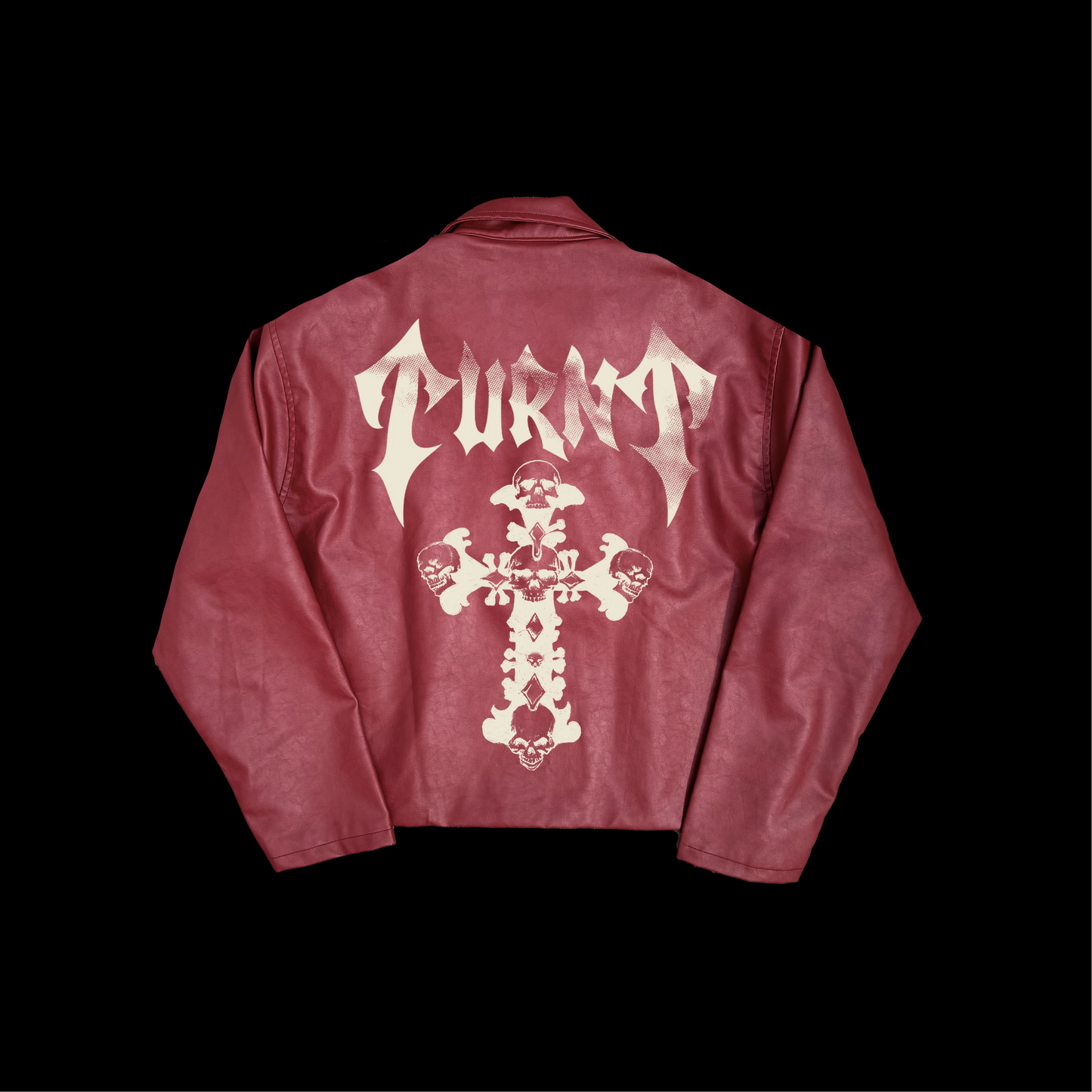 BLESSED MAROON CROPPED JACKET