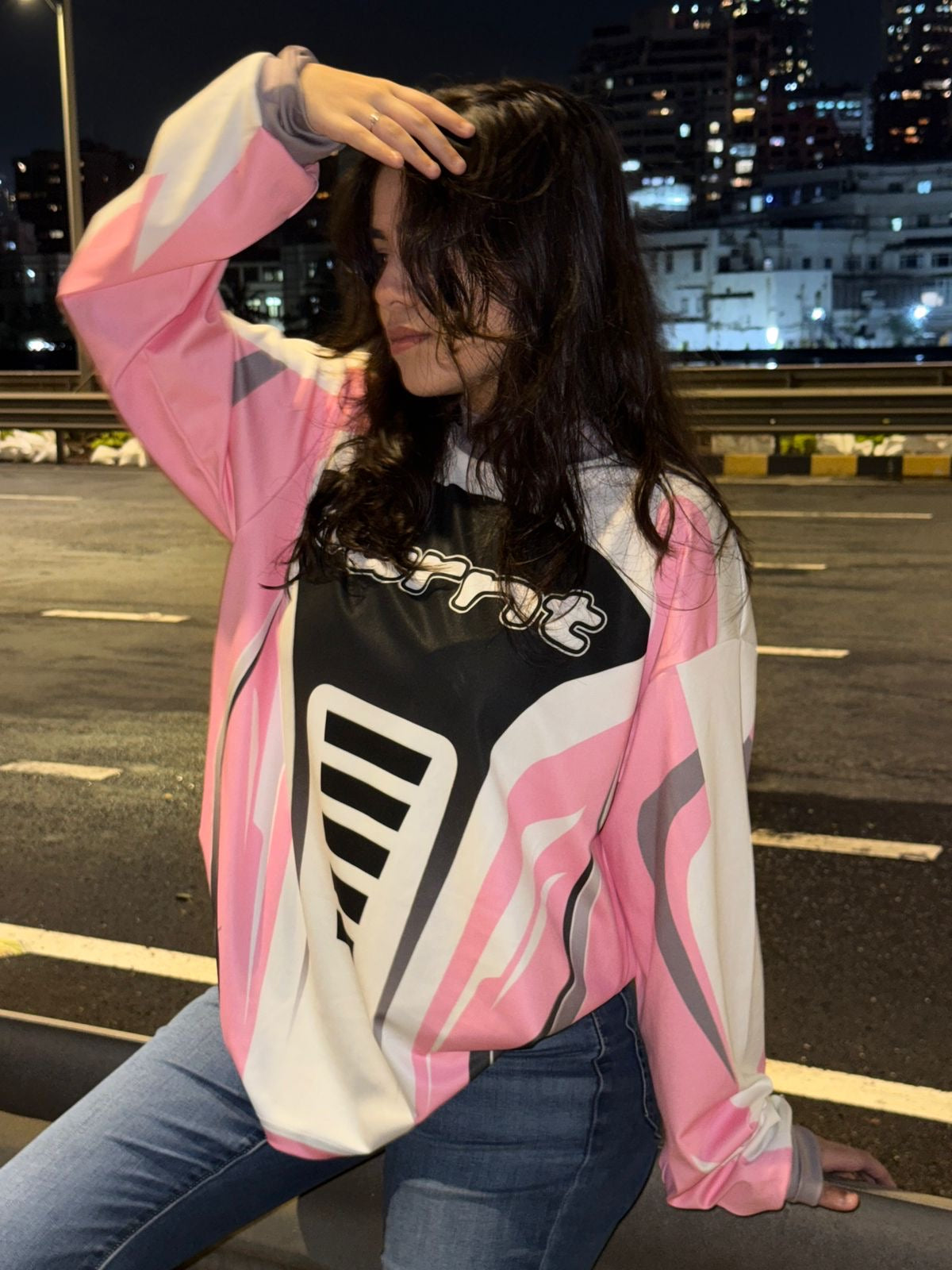 24 PINK CROPPED JERSEY
