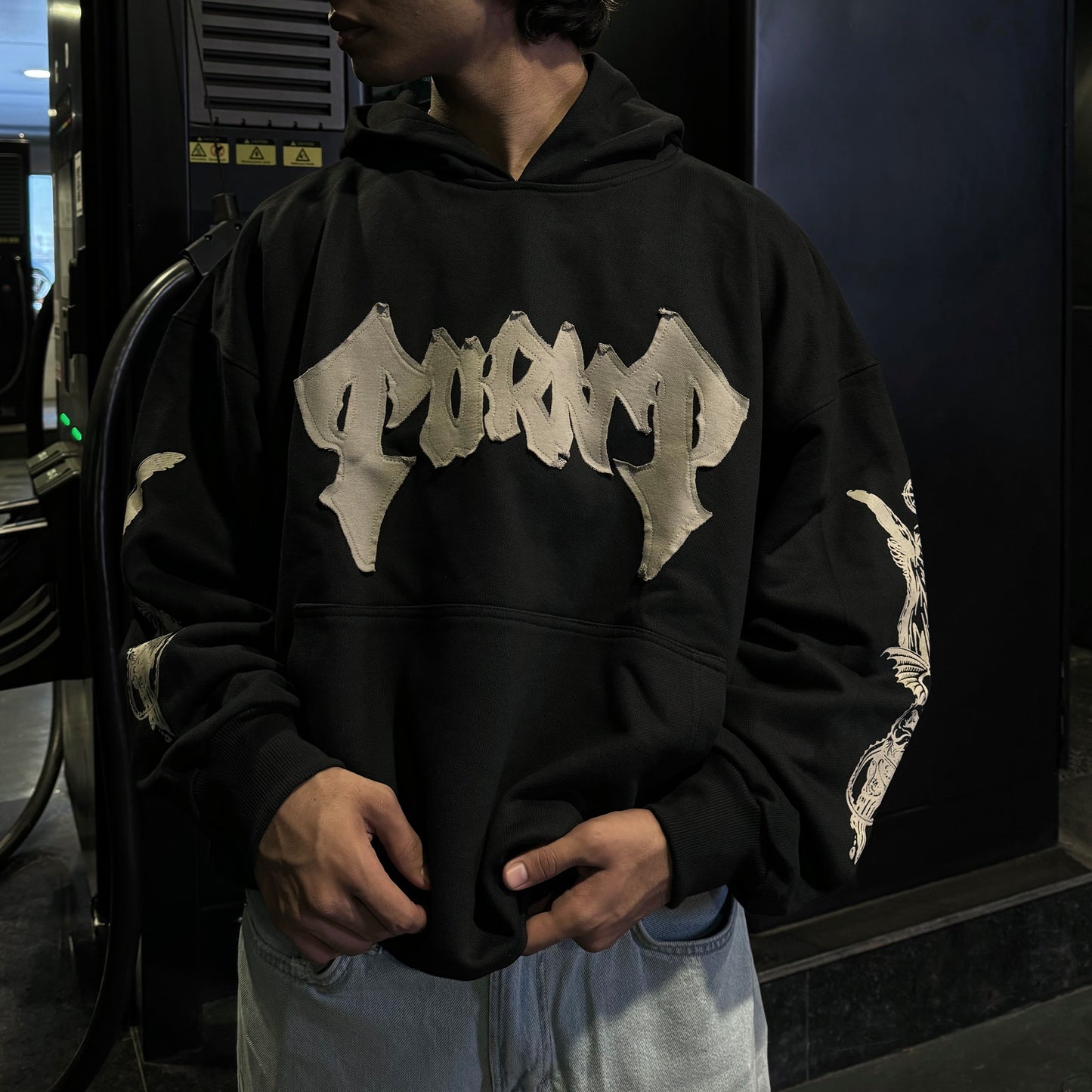 BLESSED HOODIE WITH PATCH