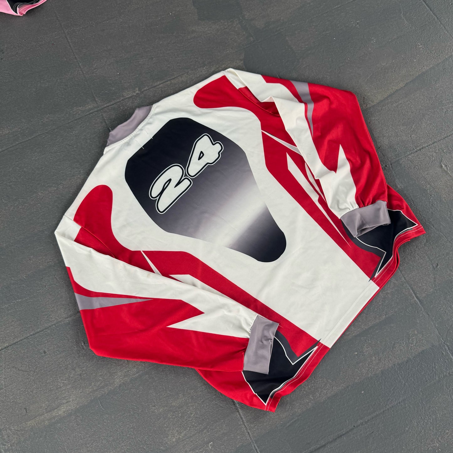 24 RED CROPPED JERSEY