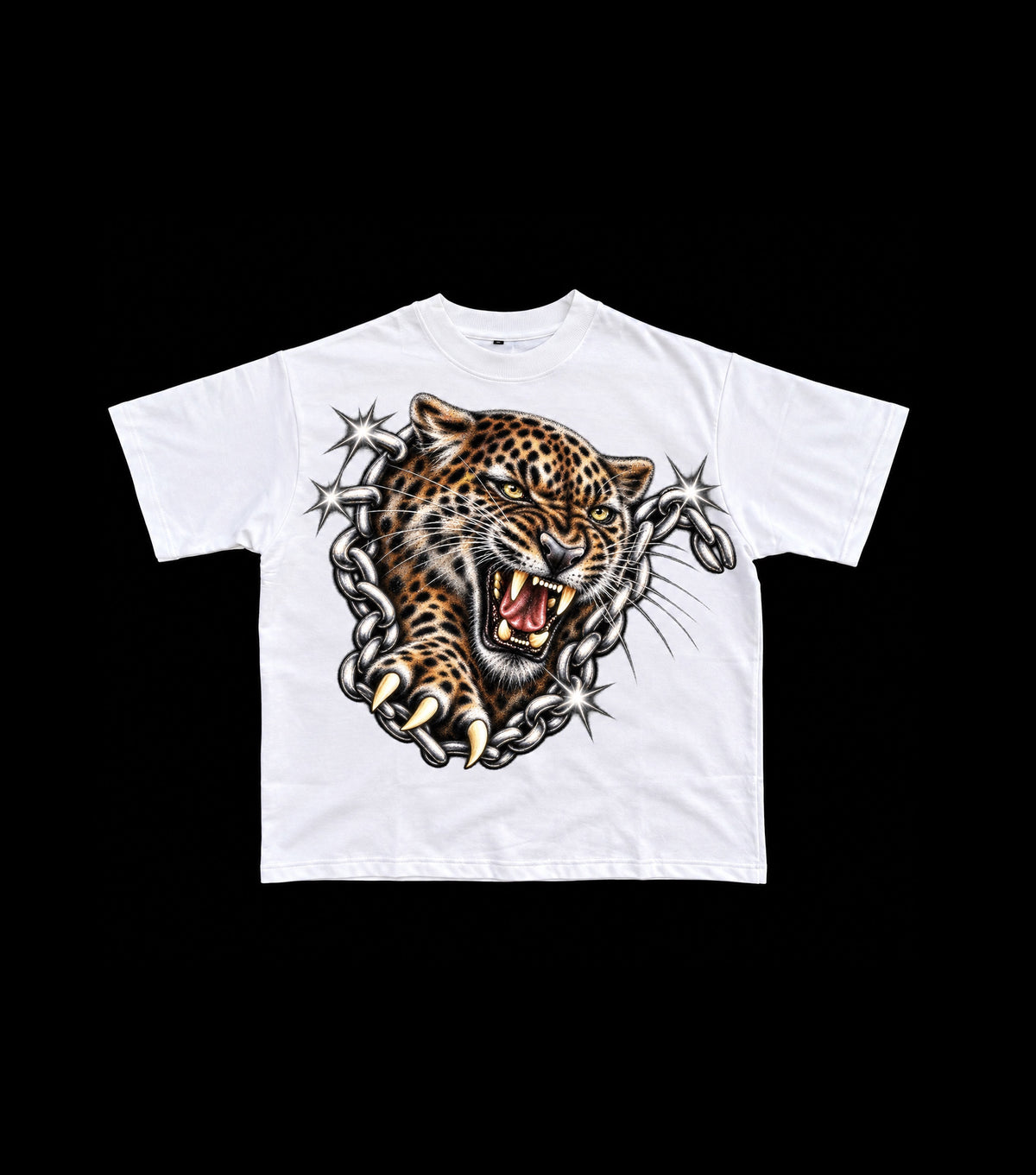 PWS LEOPARD WHITE TEE