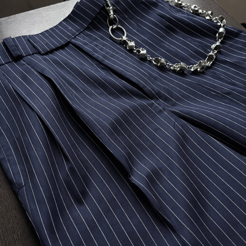 RICH BLUE KNIGHT PLEATED PANT