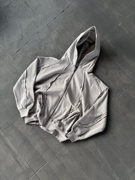 GREY FREQUENCY HOODIE