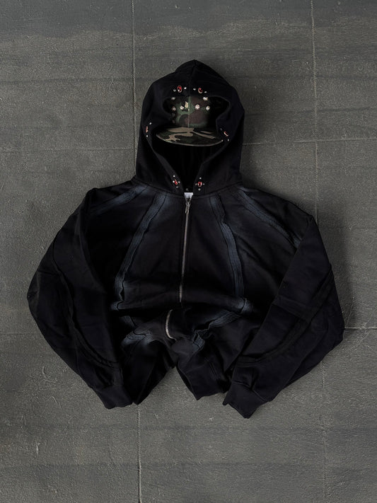 ROCKABILLY BLACK FREQ HOODIE