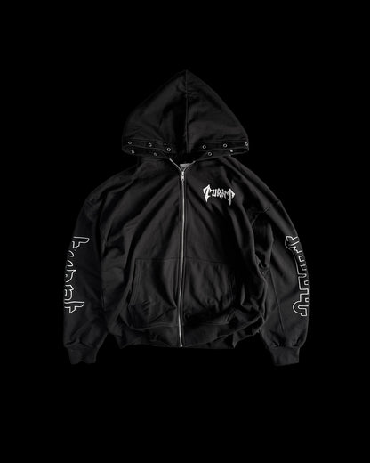 STARLETS BLACK ZIP HOODIE