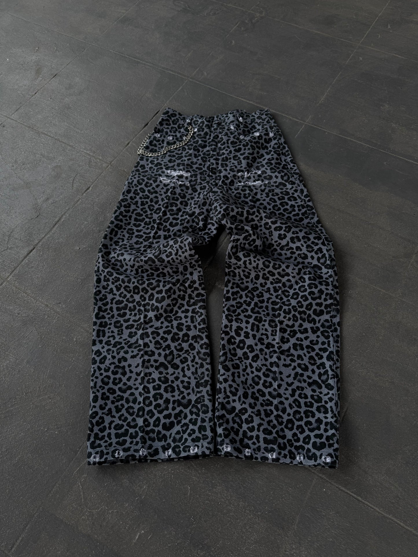 GREYSNOW LEOPARD INSPO CANVAS PANTS