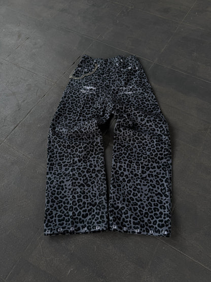 GREYSNOW LEOPARD INSPO CANVAS PANTS