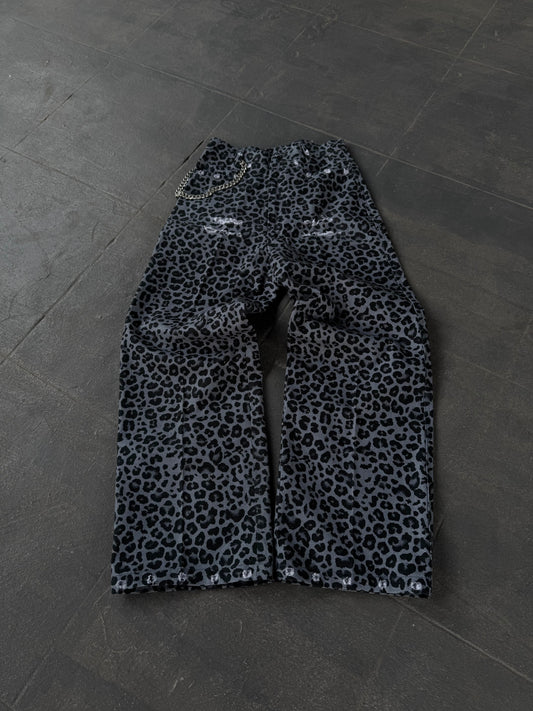 GREYSNOW LEOPARD INSPO CANVAS PANTS