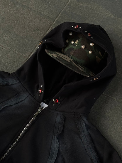 ROCKABILLY BLACK FREQ HOODIE