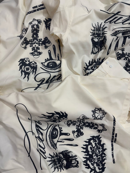OFFWHITE COURAGE CROPPED SHIRT*
