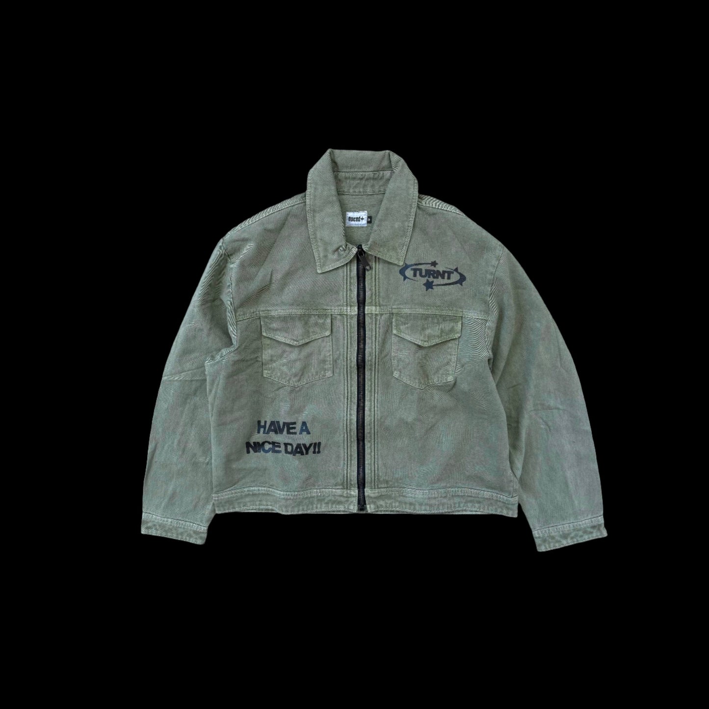 EA GREEN FADED JACKET