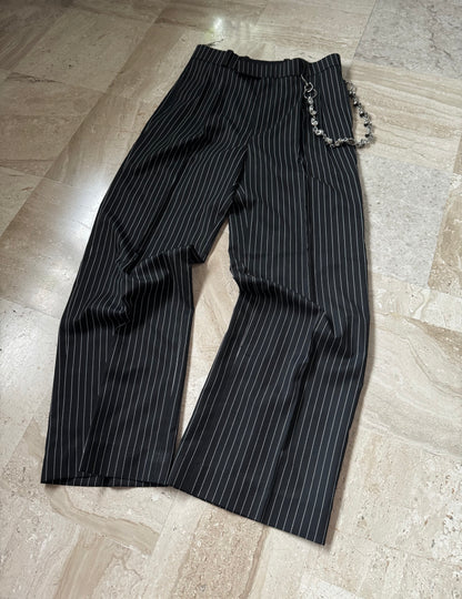 KNIGHT STRIPED PLEATED PANTS (PREMIUM DROP)*
