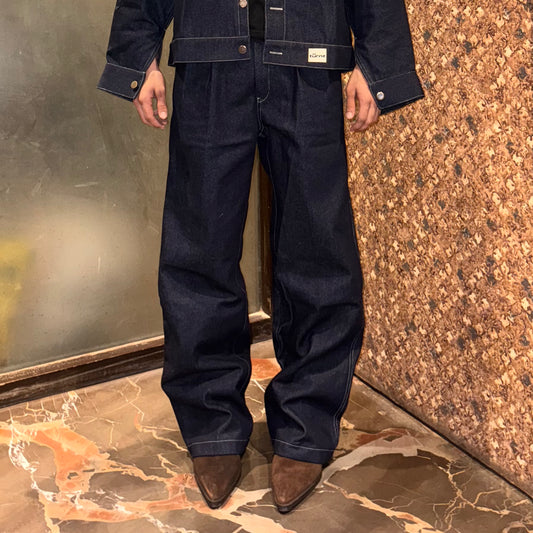 SYS 2 PLEATED DENIM FABRIC