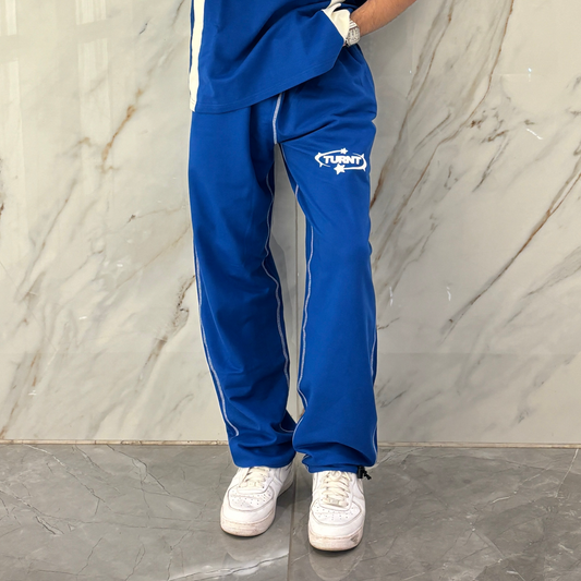 BLUE COLORBLOCK TRACKPANT