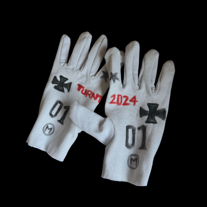 ACQ WHITE TURNT GLOVES