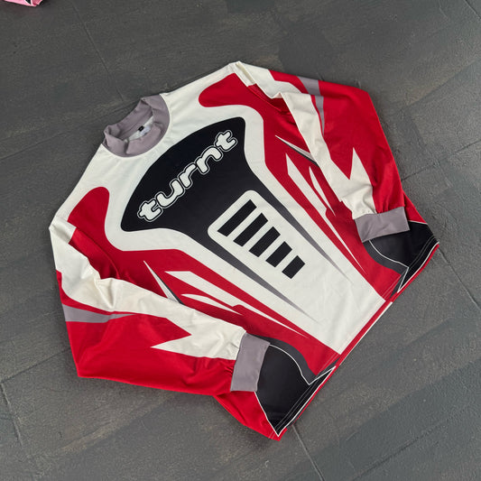 24 RED CROPPED JERSEY