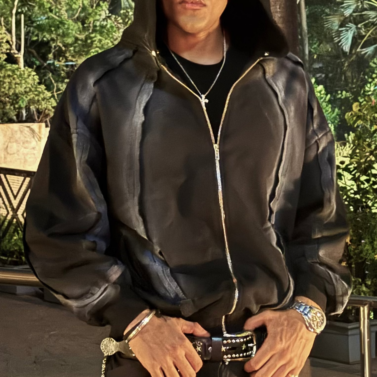 BLACK  FREQUENCY HOODIE