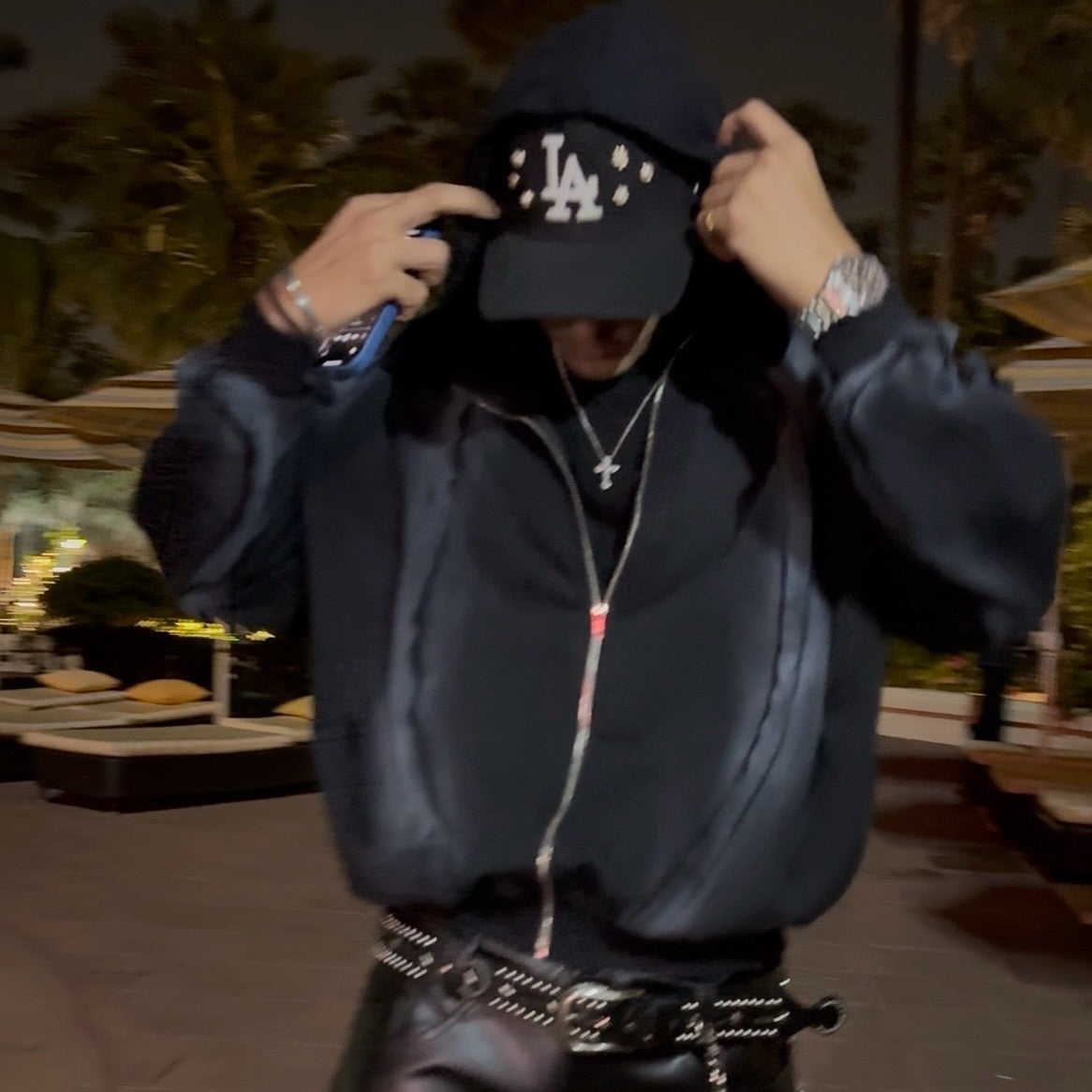 BLACK  FREQUENCY HOODIE