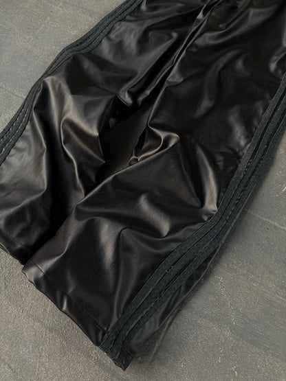 LEOPARD STRIPE LEATHER PANT