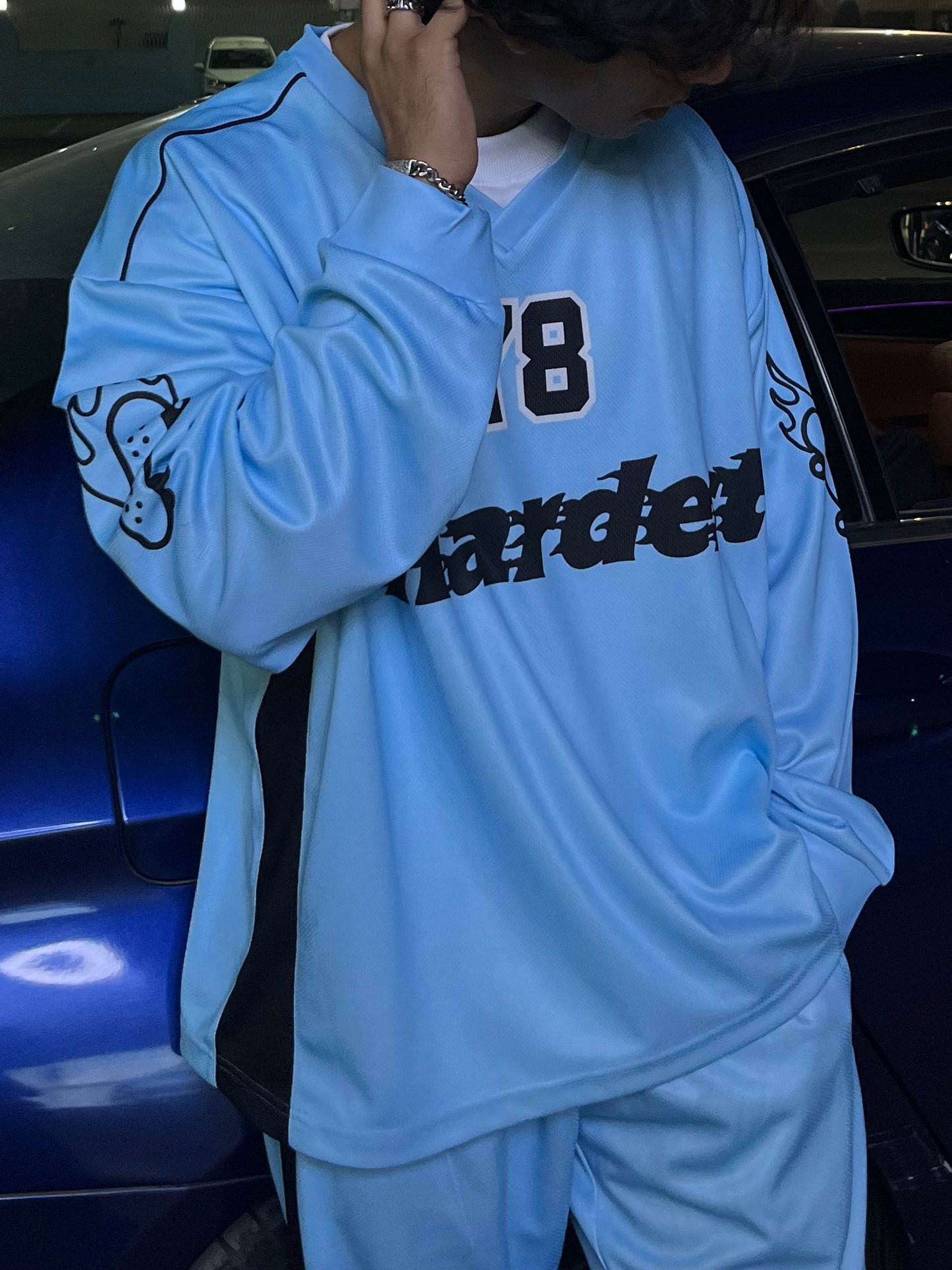 BLUE TURNT JERSEY