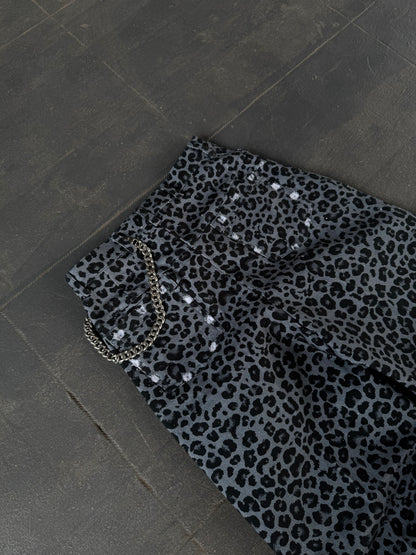 GREYSNOW LEOPARD INSPO CANVAS PANTS