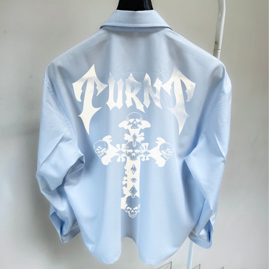 BLESSED BLUE FULL SLEEVES SHIRT