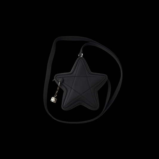 STAR PU LEATHER BAG (INCLUDING KEYCHAIN)