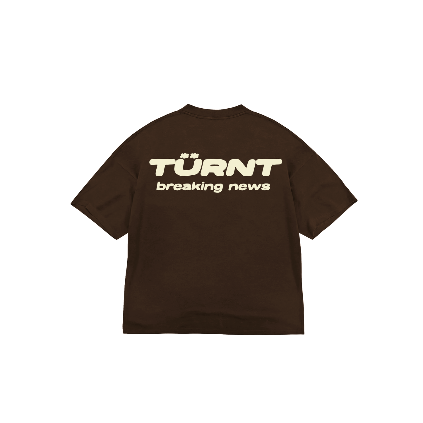 BREAKING NEWS BROWN T-SHIRT