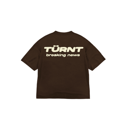 BREAKING NEWS BROWN T-SHIRT