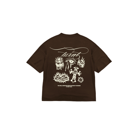 COURAGE BROWN T-SHIRT