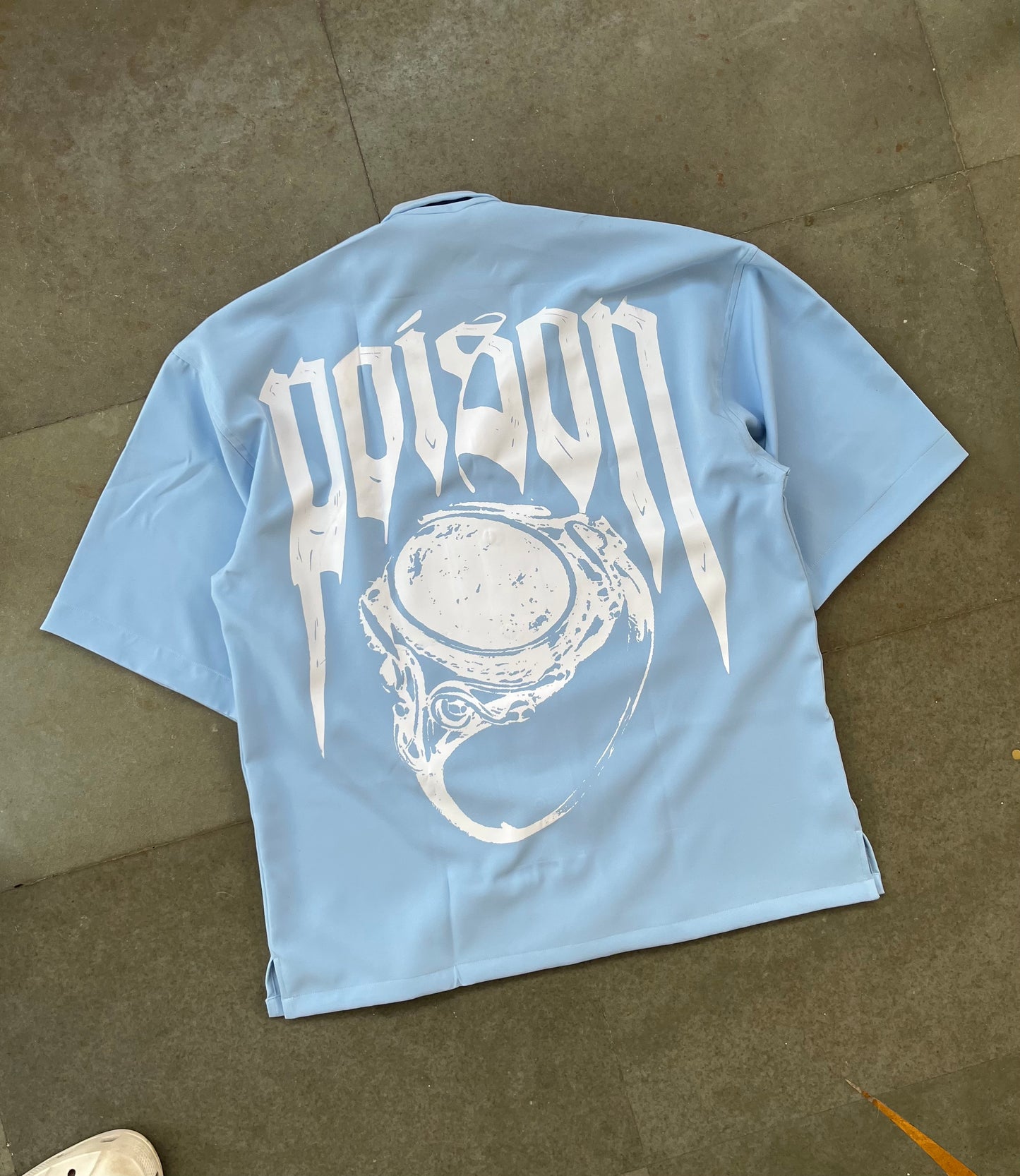 Blue Poison Relaxed Fit Shirt - TURNT UP CLOTHING