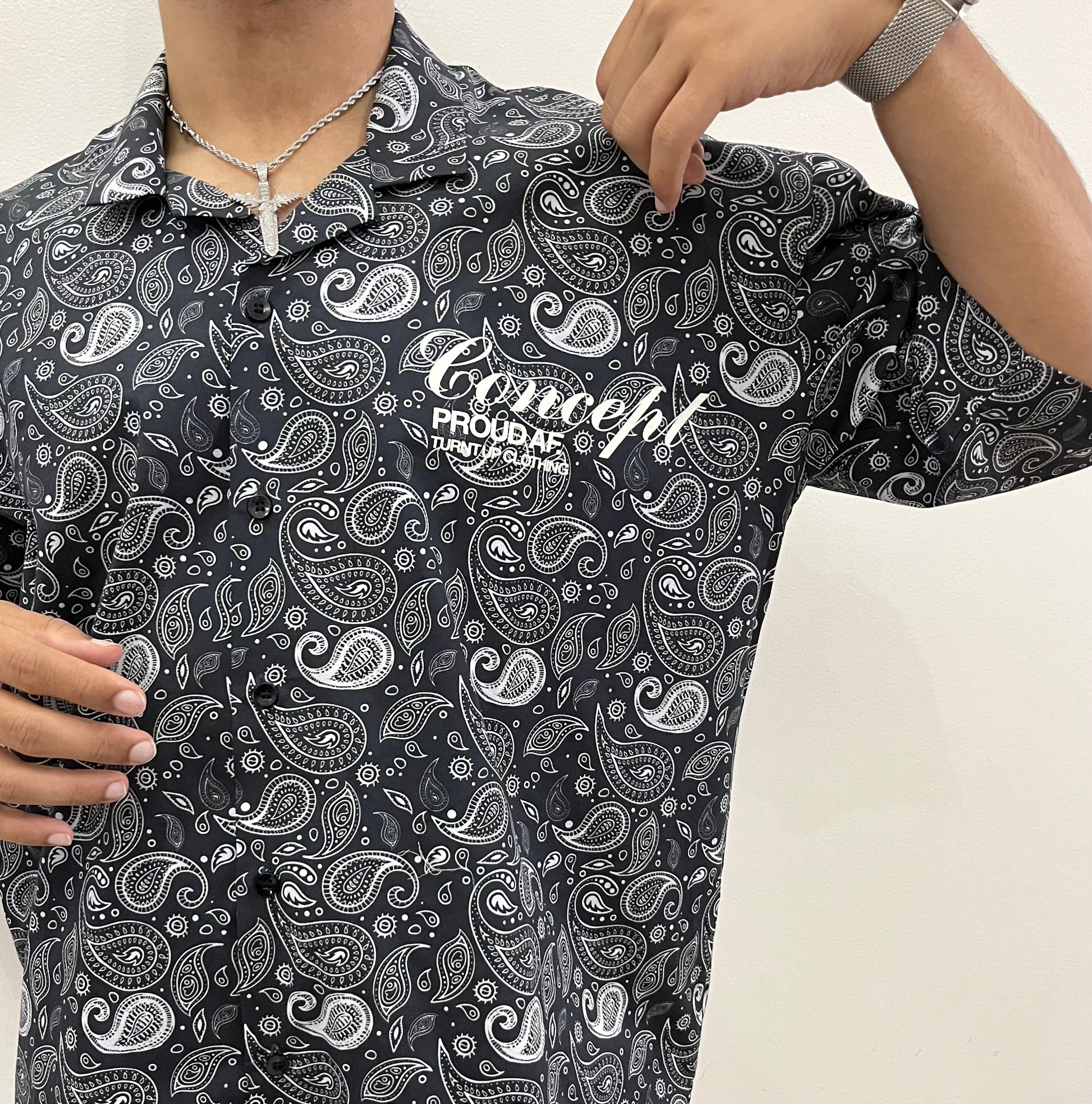Paisley Concept Proud AF. Relaxed fit Shirt - TURNT UP CLOTHING