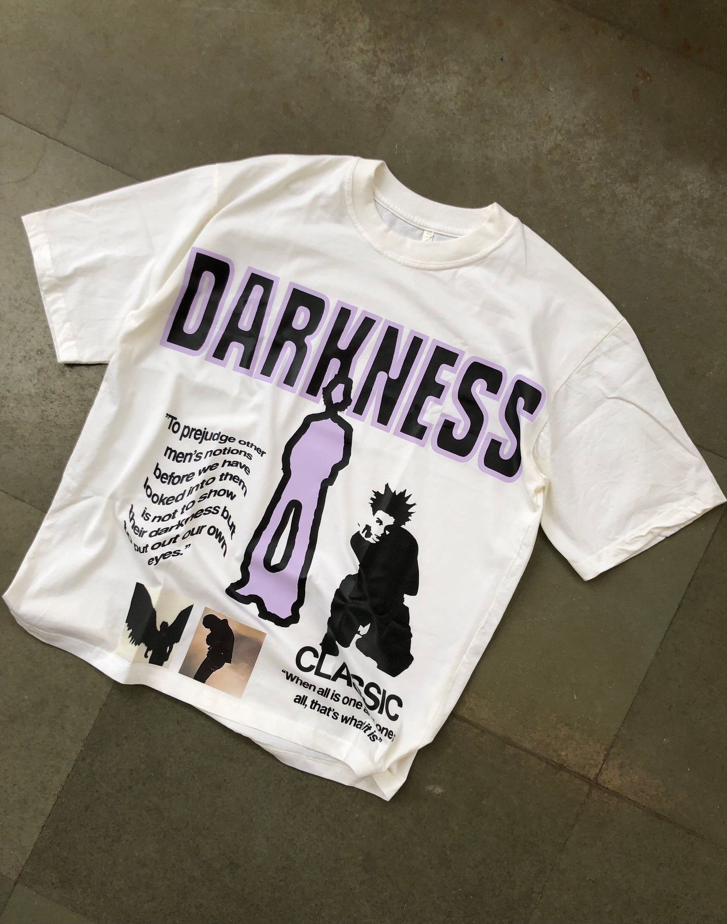 Darkness Oversized T-shirt - TURNT UP CLOTHING